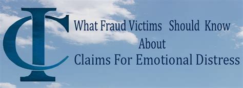 What Fraud Victims Should Know About Claims for Emotional Distress ...