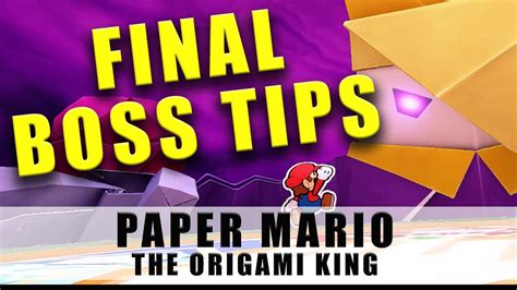 Paper Mario The Origami King Olly Boss Fight tips - How to beat Olly, the final boss - YouTube