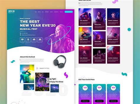 NYE20 - A premium landing page template by Creative Landing Pages on Dribbble