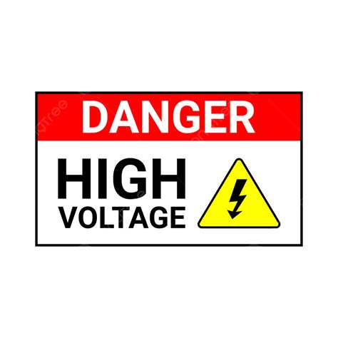 Danger High Voltage Sign Vector, Danger High Voltage Sign, Danger High ...