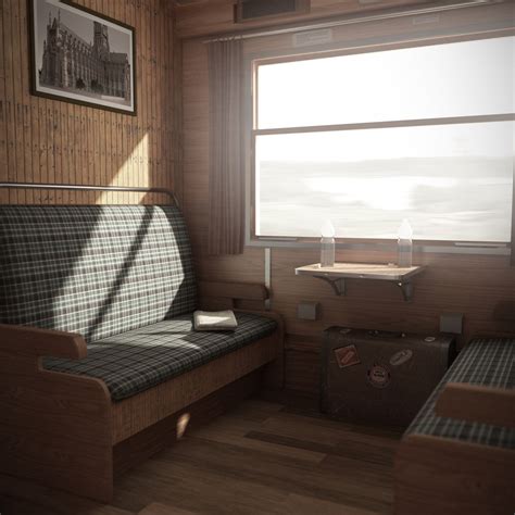 3D Model Old Train Interior 03 - TurboSquid 1888407