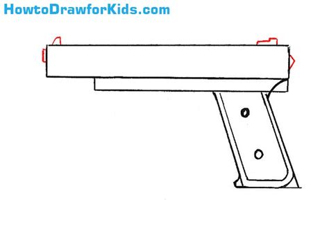 How to Draw a Gun for Kids | How to Draw for Kids