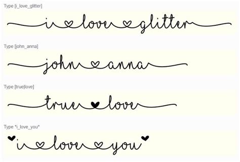 MF I Love Glitter Love Free Font Download | Free Type Fonts ...