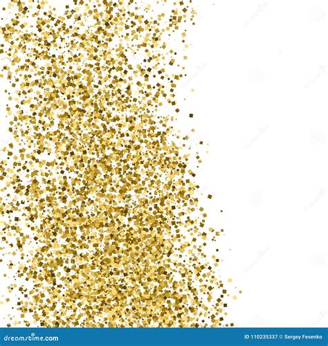 Gold Glitter Texture Isolated on White. Stock Vector - Illustration of luxury, overlay: 110235337