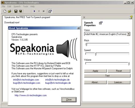 Download the latest version of Speakonia free in English on CCM