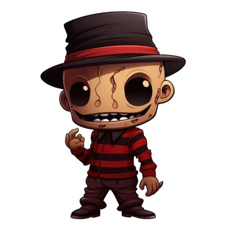 Freddy Krueger A Nightmare on Elm Street cartoon character Generative AI | Premium AI-generated ...