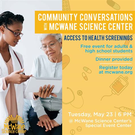 Community Conversations with McWane Science Center: Access to Health Screenings - McWane Science ...