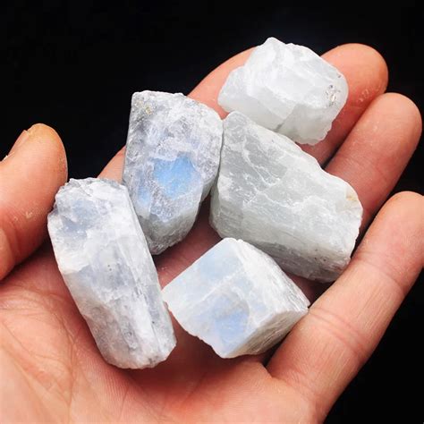 50g Natural raw moonstone tumbled stone natural quartz crystals energy stone for healing -in ...