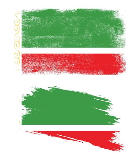 chechen republic flag in grunge style 7412846 Vector Art at Vecteezy