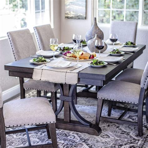 20++ Farmhouse Dining Table Set For 6 - HOMYHOMEE