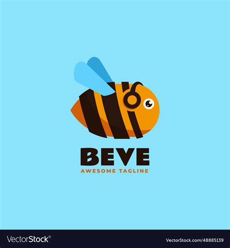 Logo beve simple mascot style Royalty Free Vector Image