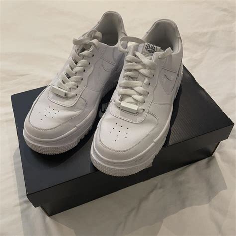 Nike Air Force 1 Pixel White trainers (comes with... - Depop