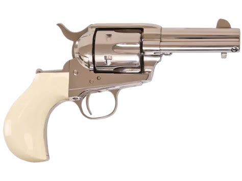 Cimarron Doc Holliday Thunderer Revolver 45 Colt (Long Colt) 3.5" Barrel Stainless, Tru-Ivory ...