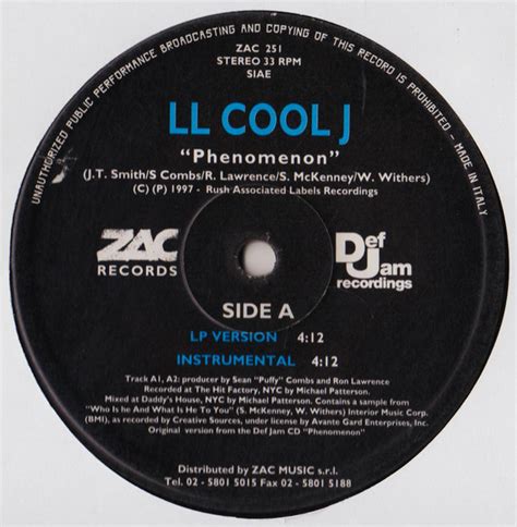 LL Cool J - Phenomenon | Releases, Reviews, Credits | Discogs