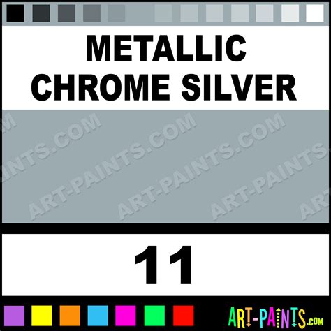 Metallic Chrome Silver Acrylic Enamel Paints - 11 - Metallic Chrome ...