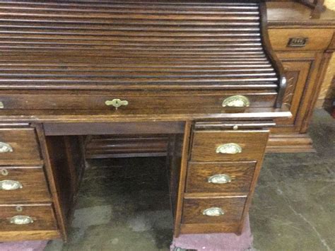 antique oak roll top desk | #1838098994