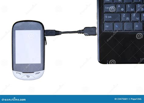 Connect. Laptop and Cell Phone Stock Image - Image of computer, modern ...