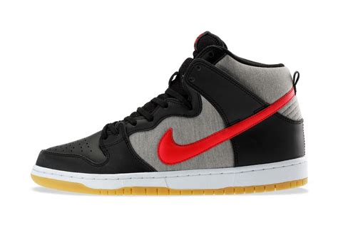 Nike SB Dunk High Pro Black/University Red-Medium Grey | Hypebeast