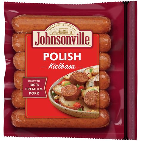 Johnsonville Smoked Polish Kielbasa Sausage - 6 per pack -- 10 packs per case. - Walmart.com