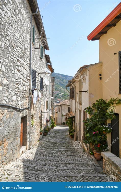 The Old Town of Maenza, Italy. Stock Photo - Image of life, medieval: 225361448