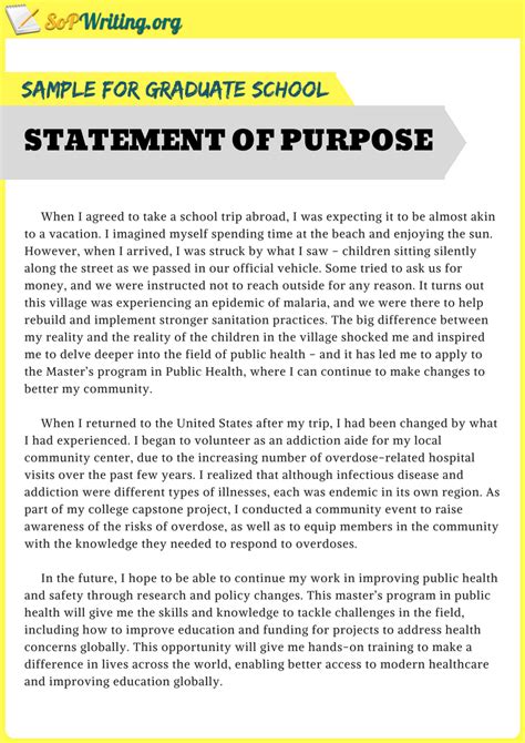 Grad School Statement Of Purpose — 11 Tips for Writing a Powerful Statement of Purpose [Sample ...