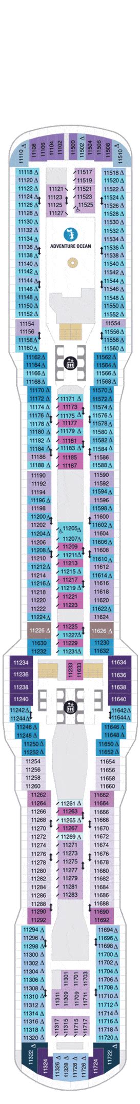 Odyssey of the Seas Deck plan & cabin plan