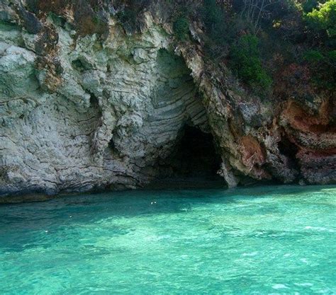 Paleokastritsa caves - eboathire.com in 2020 | Greece cruise, Crystal clear water, Clear water