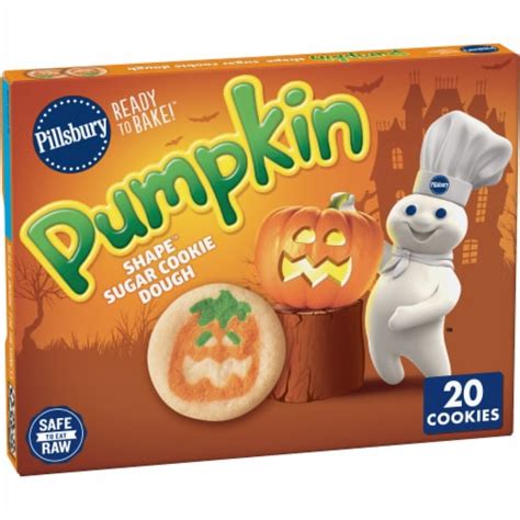 Pillsbury Shape Halloween Pumpkin Ready To Bake Sugar Cookie Dough, 9.1 oz - Smith’s Food and Drug