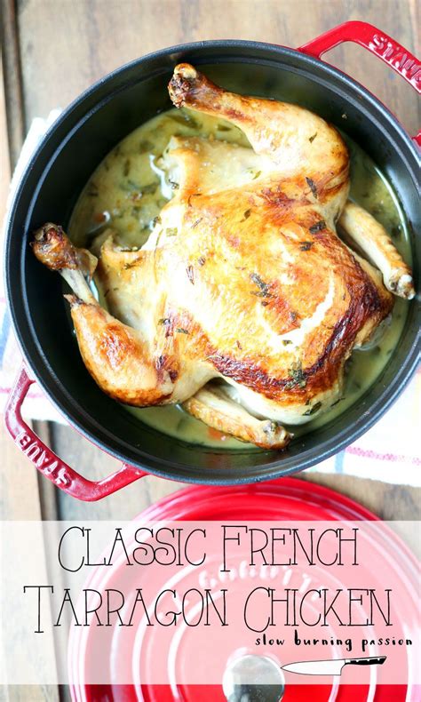 French Tarragon Chicken in a New Staub Dutch Oven | Recipe | Tarragon chicken, Tarragon recipes ...