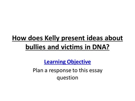 DNA by Dennis Kelly | Teaching Resources