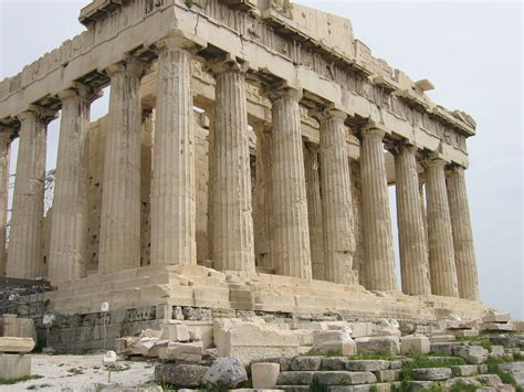 Side of the Parthenon in Athens, Greece image - Free stock photo - Public Domain photo - CC0 Images