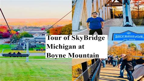 SkyBridge Michigan-Boyne Mountain with View of Fall Foliage - YouTube