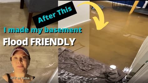 Flooded Basement Solutions 2! Flood Damage Resistant Basement! - YouTube