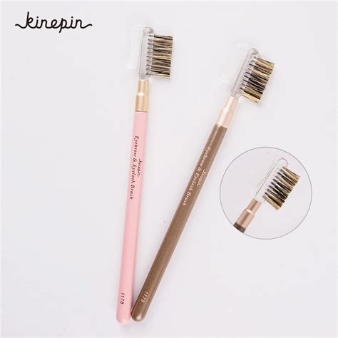 1PC Eyebrow & Eyelash Brush Professional Dual use Makeup Brush For Combing & Shaping Eyebrow and ...