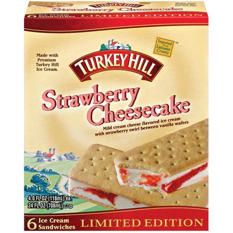 Turkey Hill Strawberry Cheesecake Ice Cream Sandwiches (4 fl oz) - Instacart