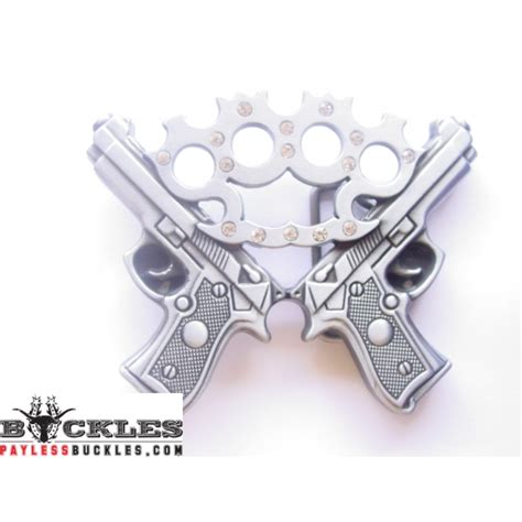 Double Gun Belt Buckle Cheap and Ship next Day- PaylessBuckles