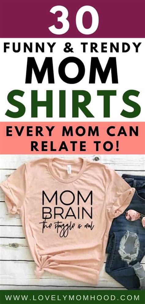 30 Trendy and Funny Mom Shirts Every Mom Can Relate to!