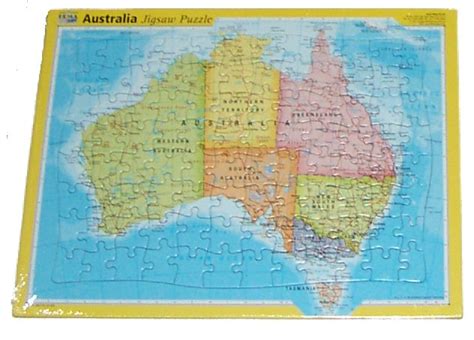 Australia Map Jigsaw Puzzle Printable