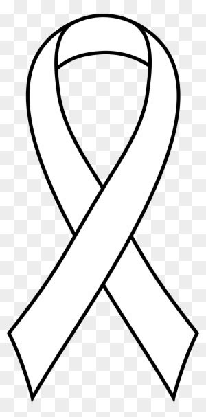 Cancer Ribbon Clipart Black And White, Transparent PNG Clipart Images Free Download - ClipartMax