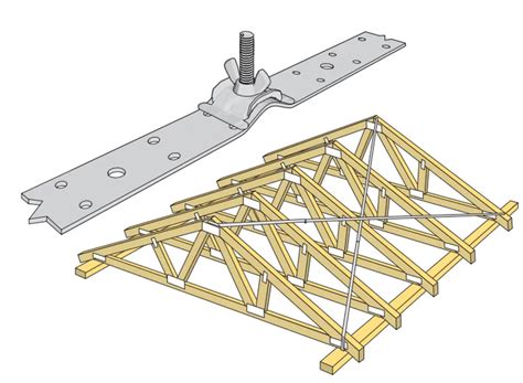 Bracing Roof Trusses | Bracing Roof Rafters | Roof Sarking | Cross & Chevron Bracing Roof ...