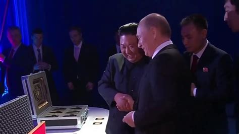 Kim Jong Un and Vladimir Putin hold first summit in Russia