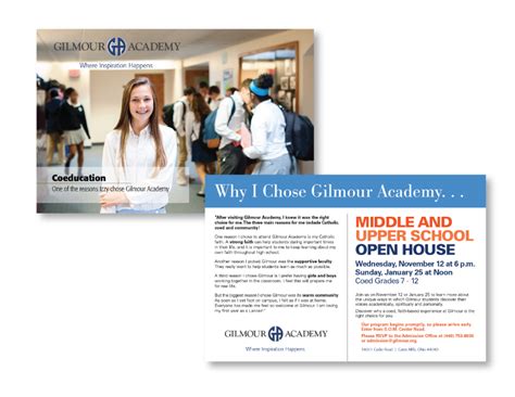 Gilmour Academy Advertising on Behance