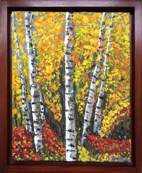 Autumn Birch Trees Birch Trees, Paintings, Autumn, Art, Art Background, Paint, Fall Season ...