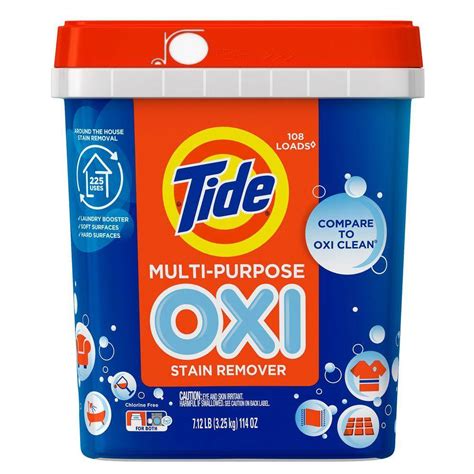 Tide 114 oz. Multi-Purpose Stain Remover Powder with Oxi (108 Loads ...