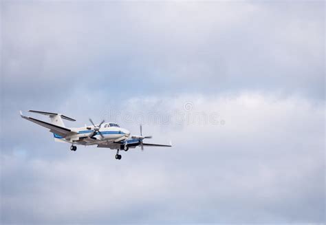 Twin Prop Plane Propeller Powered Aircraft Stock Photo - Image of background, industry: 47695836