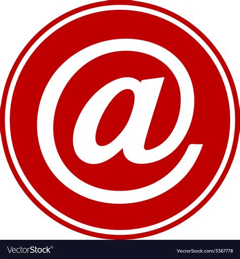 Email button Royalty Free Vector Image - VectorStock