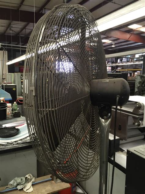 Lot #22: Industrial Heavy Duty High Velocity Pedestal Shop Fan - WireBids