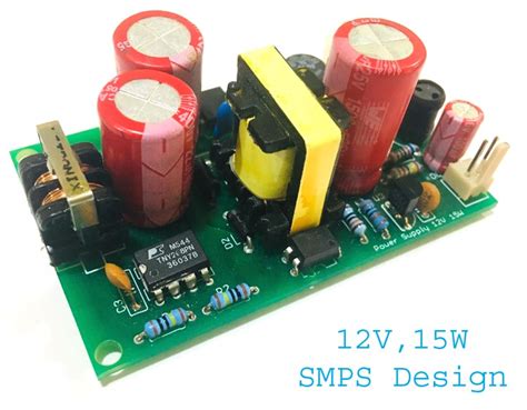 12V 1A SMPS Power Supply Circuit Design on PCB