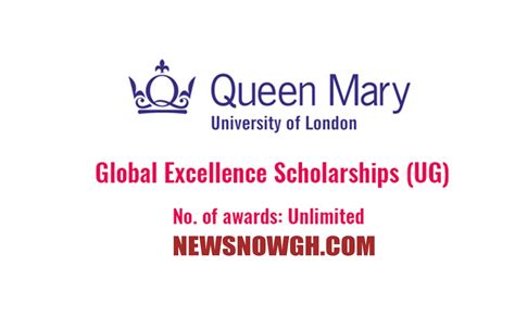 2023 Queen Mary University of London Global Excellence Scholarships (UK)