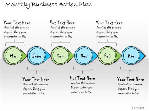 1113 Business Ppt Diagram Monthly Business Action Plan Powerpoint Template